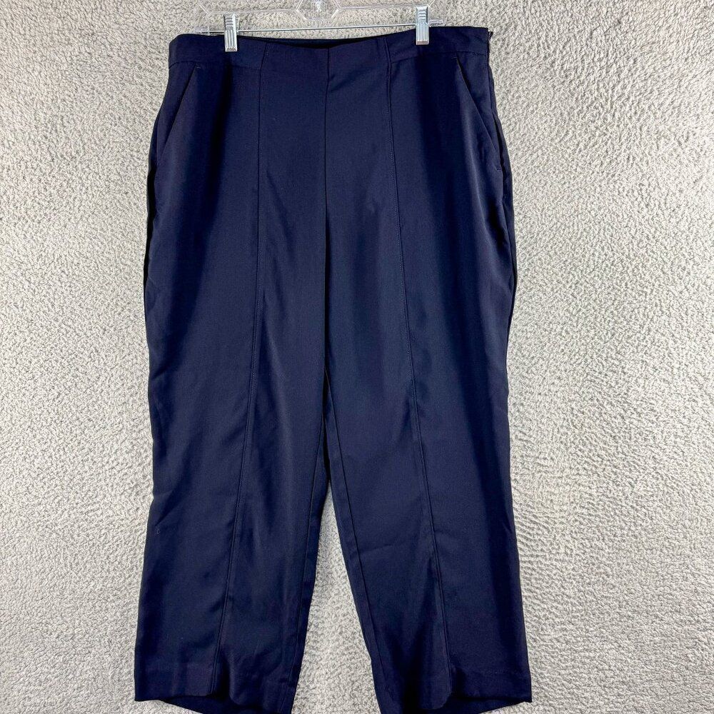 Cotton Traders Pants Womens 12 NEW Blue‎ Business Casual Occasion Trousers NWT